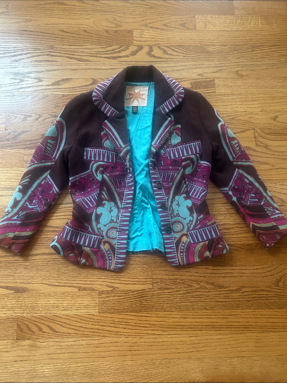 Plenty Vibrant Stylish Jacket Size 4